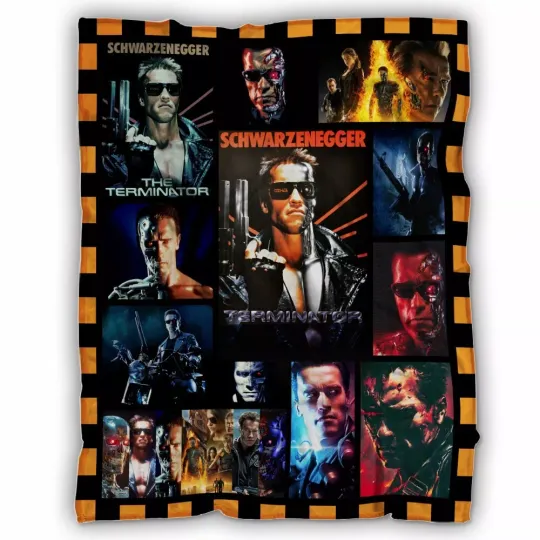 Discover The Terminator Blankets, Arnold Schwarzenegger Fleece, Sherpa Blanket