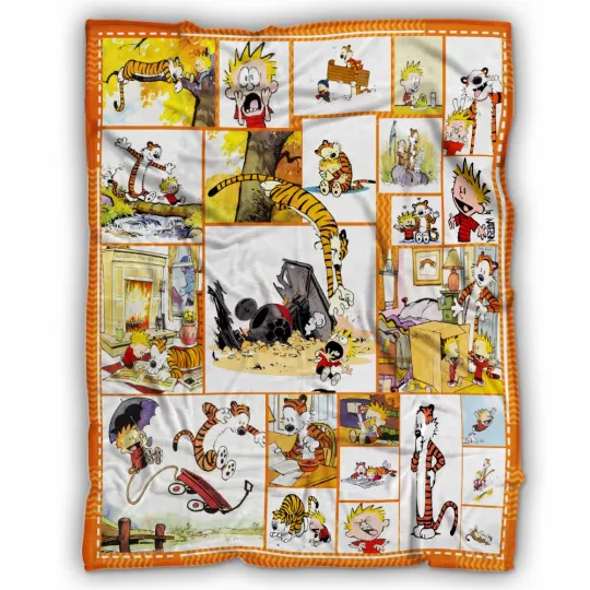 Discover Calvin And Hobbes Blanket, Calvin And Hobbes Fleece, Sherpa Blanket Gifts
