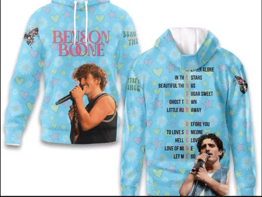 Discover Benson Boone Better Alone In The Stars Fan 3D Hoodie