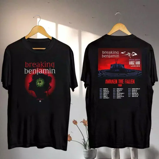 Discover Breaking Benjamin 2025 Tour Shirt