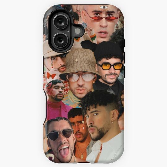Discover Bad Bunny collage iPhone Case