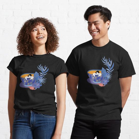 Discover Tea Lover Lady Classic T-Shirt