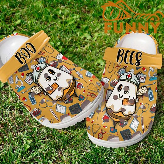 Discover Boo Bees Clogs Shoes, Gift For Nurse