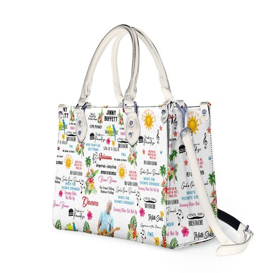Discover Jimmy Buffett Leather Shoulder Handbag