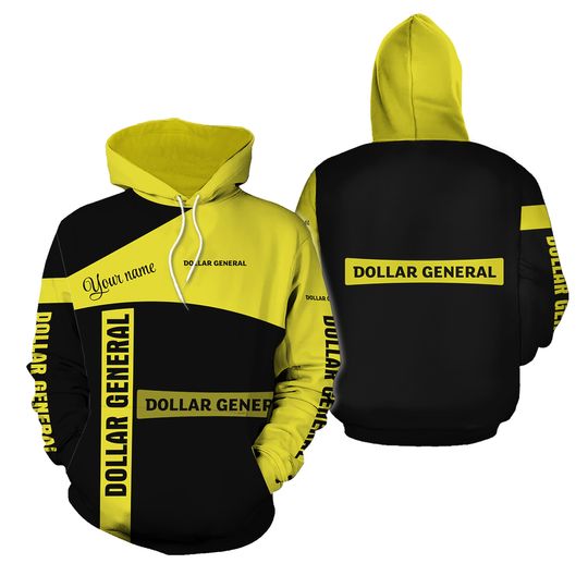 Discover Personalized Dollar General Black 3D Hoodie