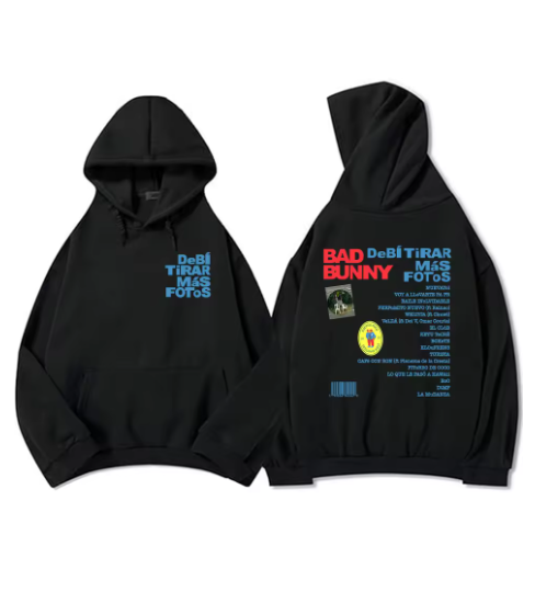 Discover Bad Bunny DTMF Hoodies 2025 New Album Double Sided Hoodies