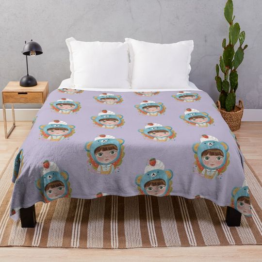 Discover strawberry shortcake doll Throw Blanket