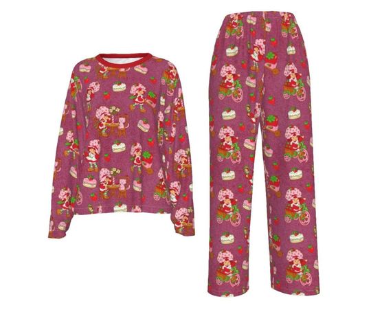 Discover Strawberry 80's vibes Pajamas Set