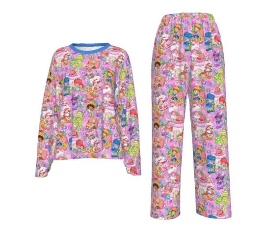 Discover Strawberry 80's vibes Pajamas Set