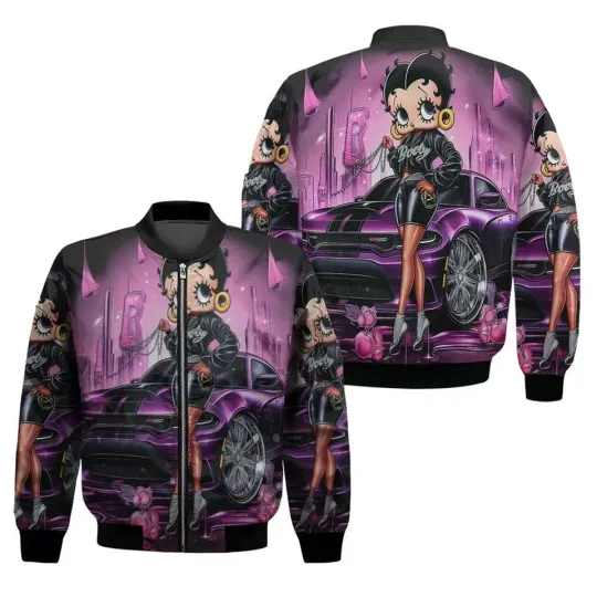 Discover Betty Boop Women's Bomber Jacket