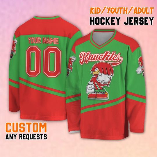 Discover Funny Knuckles Hockey Jersey - Custom Birthday Gift