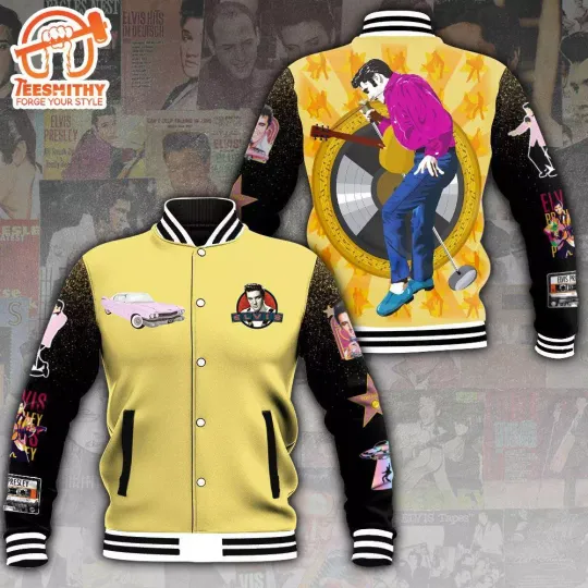 Discover Elvis Presley Best Of Song Varsity Jacket