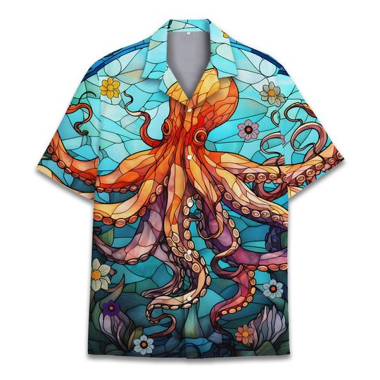 Discover Octopus Hawaiian Shirts Men Women Youth, Ocean Octopus Aloha Summer Beach