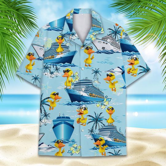 Discover Cruise Duck Hawaiian Shirt Men Women, Tropical Duck Hawaiian Shirt