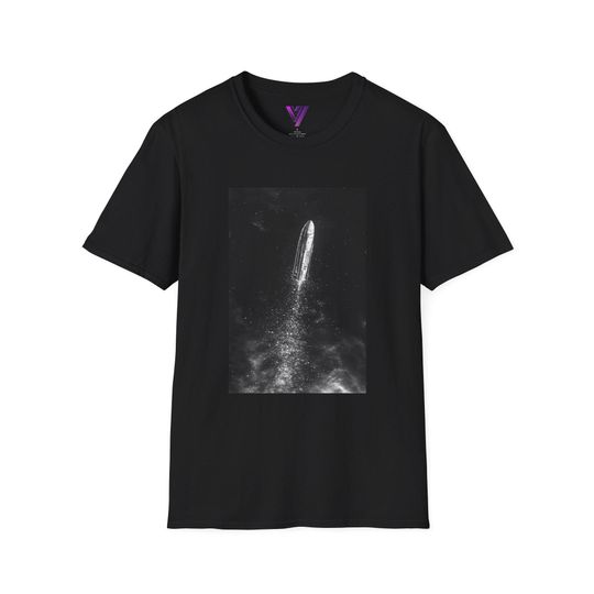 Discover Starship Leaving Atmosphere T-Shirt - Space Shuttle Graphic