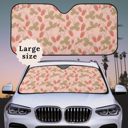 Discover Cottagecore Strawberry Car Sun Shade Car Seat Covers For Women