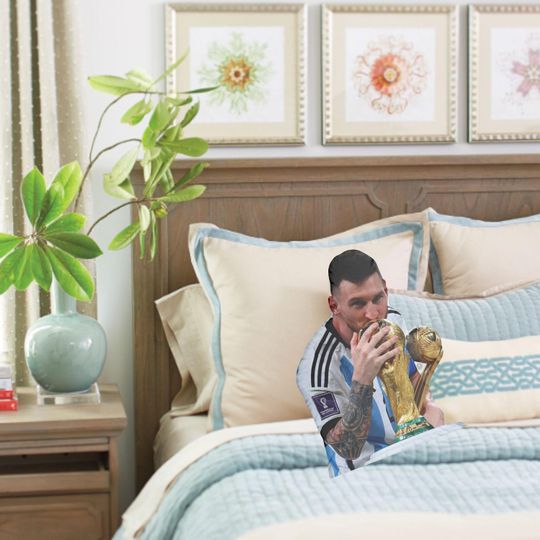 Discover Custom Soccer Shaped Pillows Gift