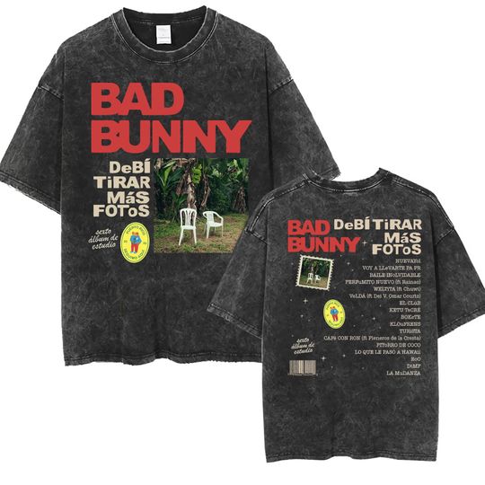Discover Bad Bunny Album Tirar Mas Fotos Shirt