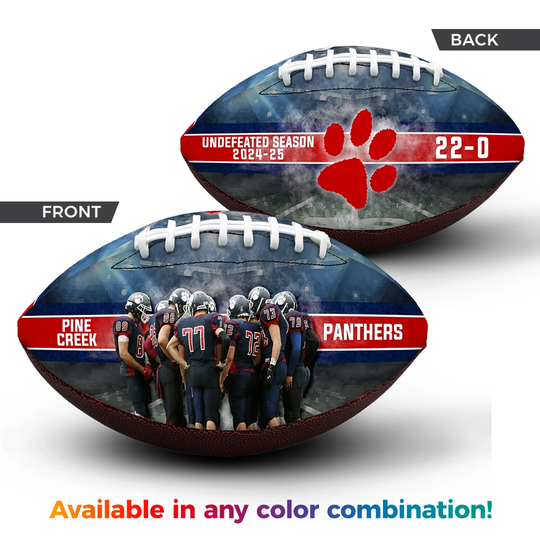 Discover Custom Football Team Gift, Senior Football Gift, Custom Rugby Ball - Touchdown
