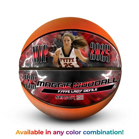 Discover Custom Photo Basketball Gift for Basketball Fans - Thunderstorm