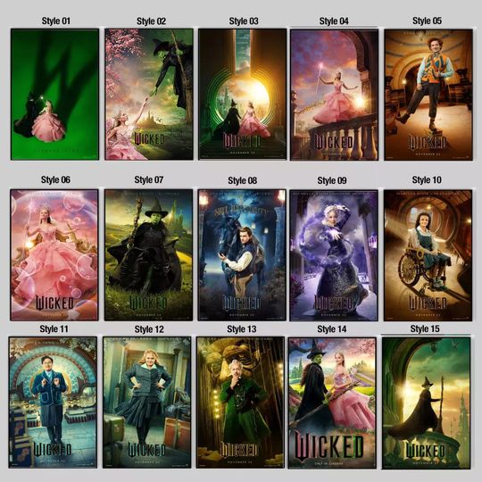 Discover Wicked 2024 Movie Poster, Limited Edition Collectibl Room Decor, Home Decor
