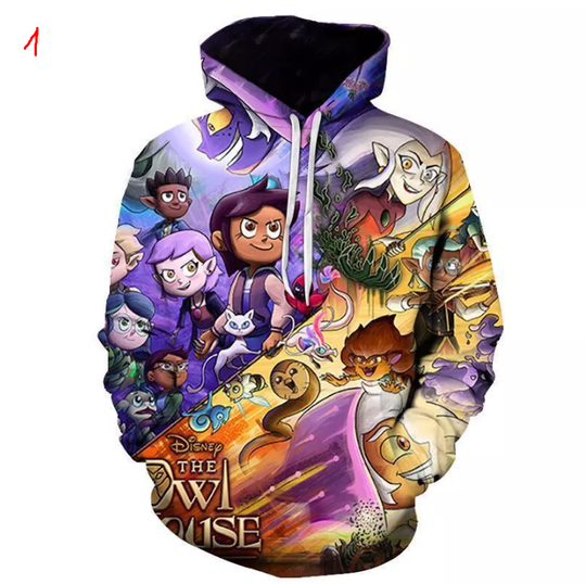Discover Cosplay The Owl House 3D Hoodies Eda Luz King