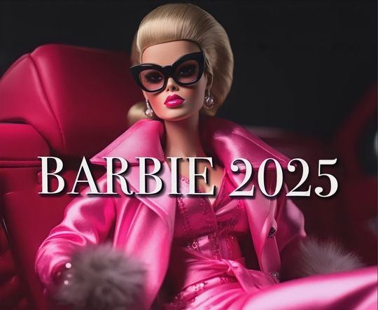 Discover Ultra Glam Barbie Couture High Fashion 2025 Wall Calendar