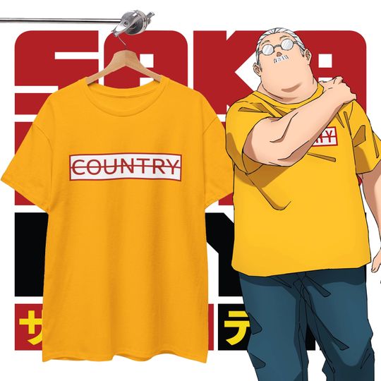 Discover Sakamoto Country Shirt, Gifts for Anime Lovers