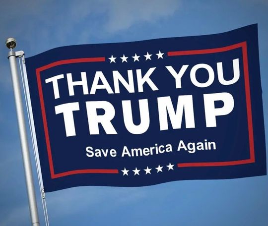 Discover Thank You Trump Flag | Stand with Trump | Fight for America Flag | Save America Again |