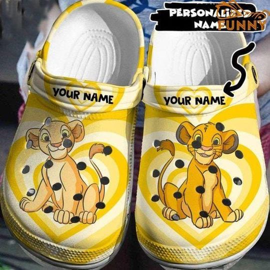 Discover Lion King Clog Shoes, Lion King Cartoon Slipper, Comfortable Clogs For Kid/Adult