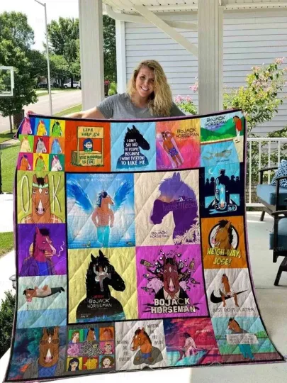 Discover BoJack Horseman Blanket, BoJack Horseman Cartoon TV Series Fleece Sherpa Blanket