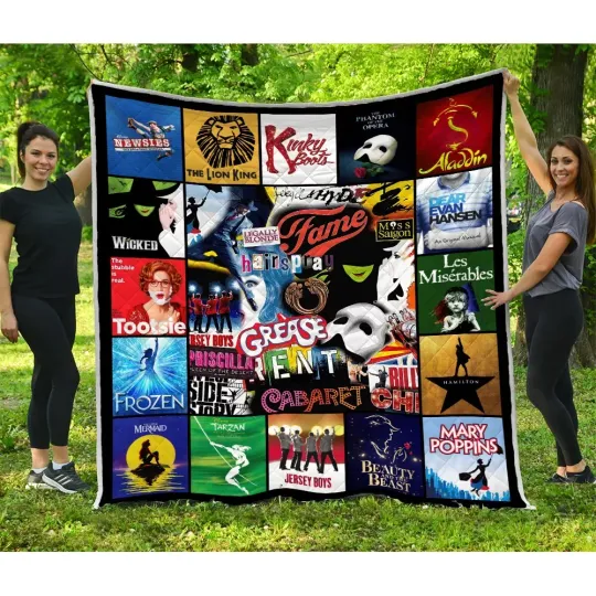 Discover Broadway Musicals Quilt Blanket