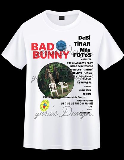 Discover Bad Bunny Discography Unisex T-Shirt, Albums Shirt, Conejo Malo