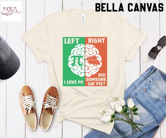 Discover Left I Love Pi Tee, Right Did Someone Say Pie Shirt, Pi Symbol Shirt