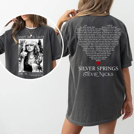 Discover Don't Be A Lady Be A Legend T-Shirt, Vintage Stevie Nicks T-Shirt