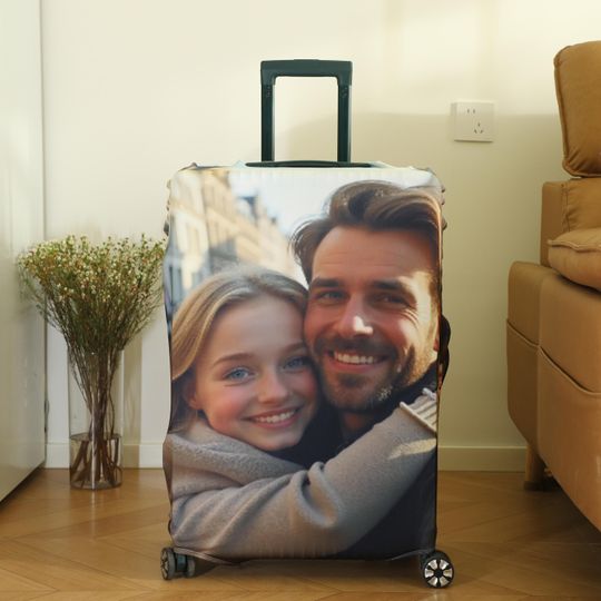 Discover Personalized Photo Luggage Cover,Custom Picture Travel Suitcase Cover