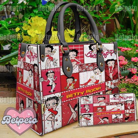 Discover Betty Boop Leather Handbag, Betty Boop Shoulder Bag, (Purse Not Included)