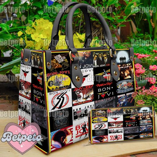 Discover Bon Jovi Leather Handbag, Bon Jovi Christmas Shoulder Bag, (Purse Not Included)