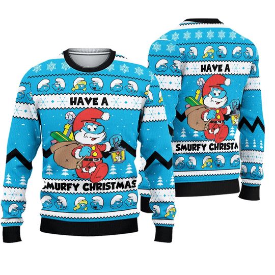 Discover Have a Smurfy Christmas Ugly Sweater