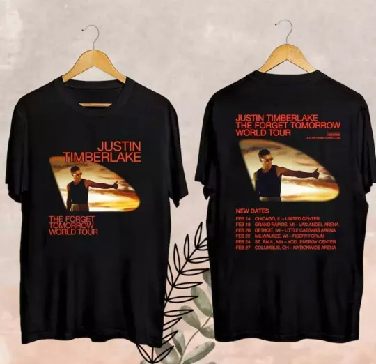 Discover The Forget Tomorrow World Tour 2025 Fan Shirt  2025 Justin Timberlake The Forget