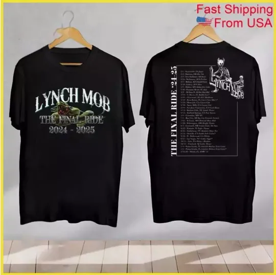 Discover Lynch Mob the final ride 2024 2025 T-Shirt