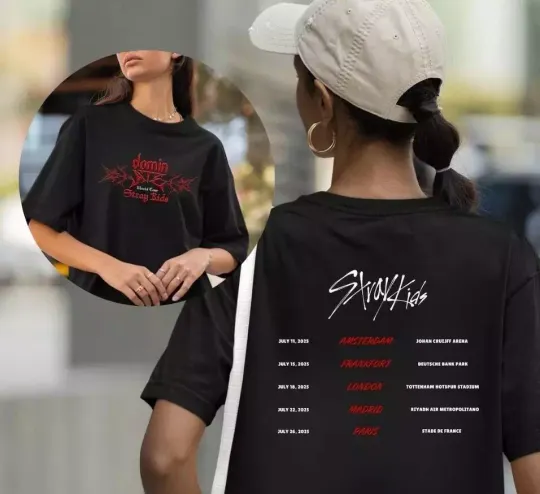Discover Stray Kids World Tour 2025 Tshirt Stray Kids Europe Shirt