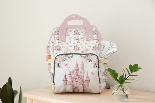 Discover Princess Castle Diaper Bag for New Moms