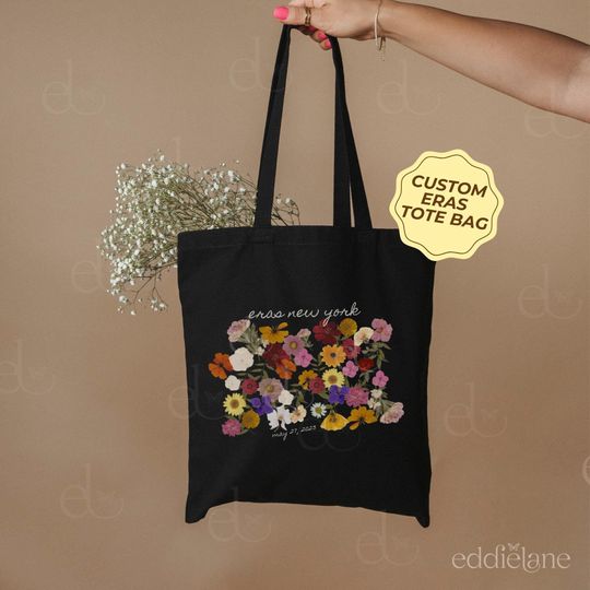Discover Original Personalized Eras Piano Flowers Tote Bag