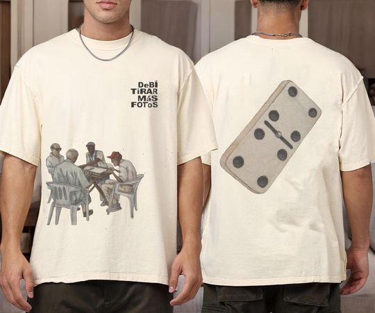 Discover DTFM Cream Juego de Domino T-shirt, Debi Tirar Mas Fotos