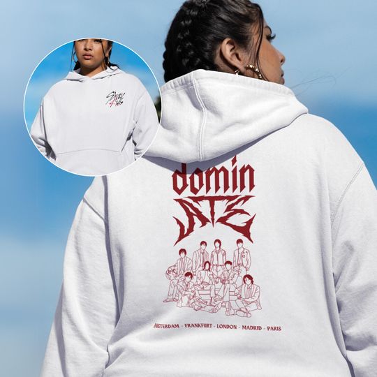 Discover Stray Kids Europe Tour 2025 Double Sided Hoodie, Stray Kids Europe Unisex Hoodie