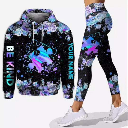 Discover Love Autism - Personalized Awareness Hoodie And Leggings