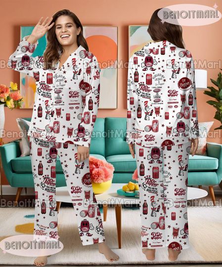 Discover Dr.Pepper Pajamas Set, Dr.Pepper Long Sleeve Pyjamas Set,
