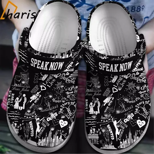 Discover Music speak now Clog Shoes, Shoes Gift for Fan