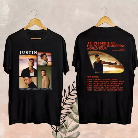 Discover The Forget Tomorrow 2025 Justin Timberlake Shirt, Forget Tomorrow World Tour Tee